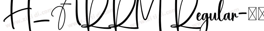 H_ARRM Regular字体转换